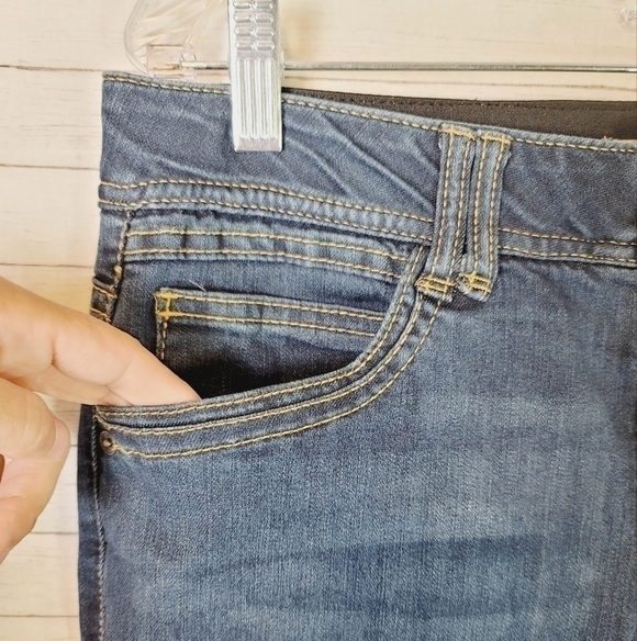 DEMOCRACY "AB" TECHNOLOGY MEDIUM DARK WASH JEANS, SZ 10 - Picture 5 of 10